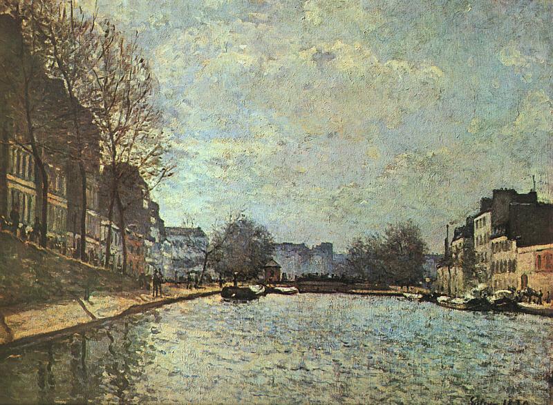Alfred Sisley The St.Martin Canal Spain oil painting art